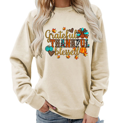 Damen Sweatshirt Herbstlich Dankeschön Motiv Eveloria