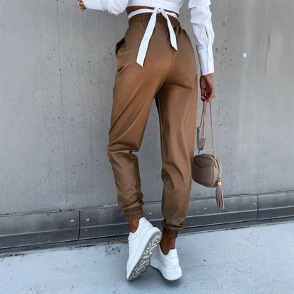 Damen Jogginghose Elastischer Bund Praktische Taschen Eveloria