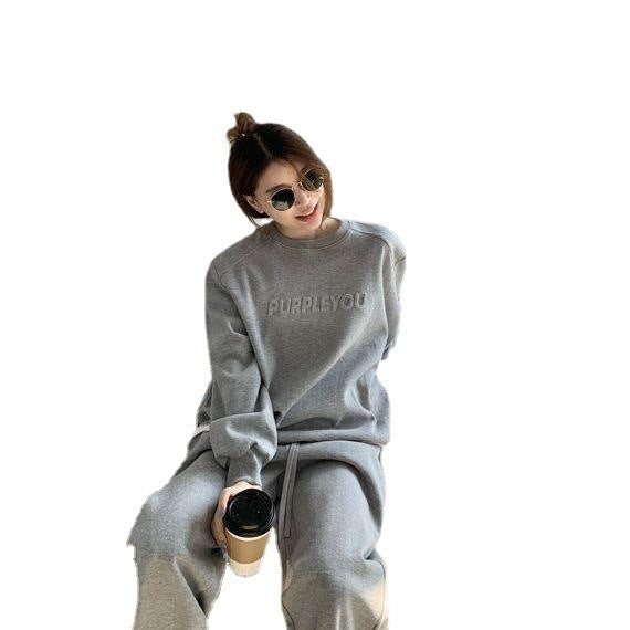 Damen Oversized Sweatshirt Set mit Jogginghosen