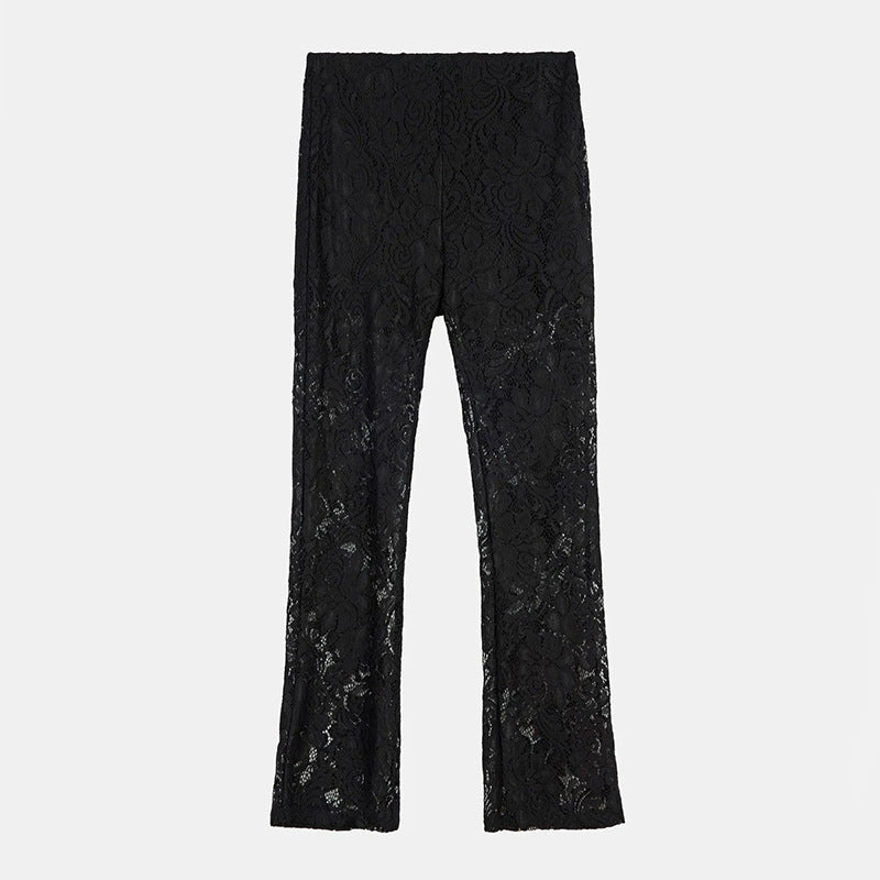 Damen Spitzenhose Eveloria Elegantes Design