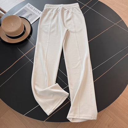 Damen Sportfreizeithose Elastischer Bund Seitentaschen