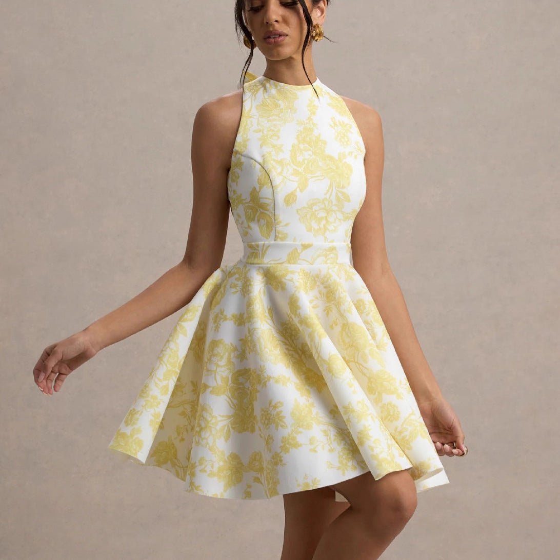 Damen Minikleid mit Rock und Cut-Outs