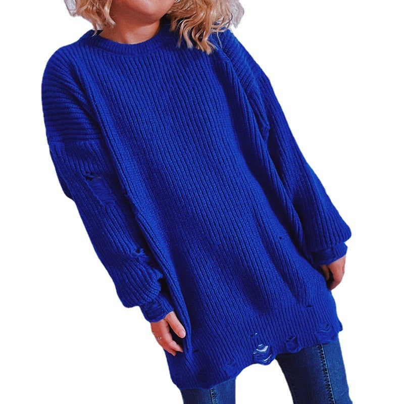 Damen Oversized Pullover Strickdesign Eveloria