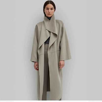 Damen Oversize-Mantel Offener Vorderteil Eveloria