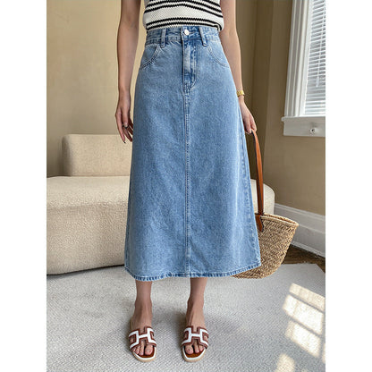 Damen Denim-Rock Lang Eveloria - Eveloria