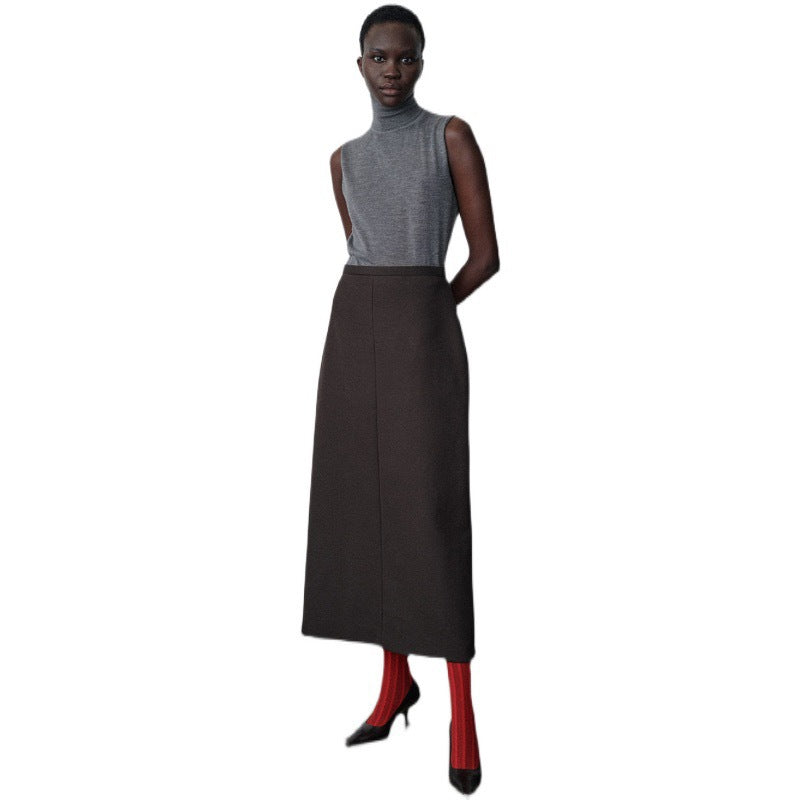 Damen Midirock Klassischer Schnitt Eveloria