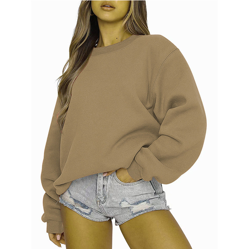 Damen Sweatshirt Lässiger Schnitt Voluminöse Ärmel Eveloria