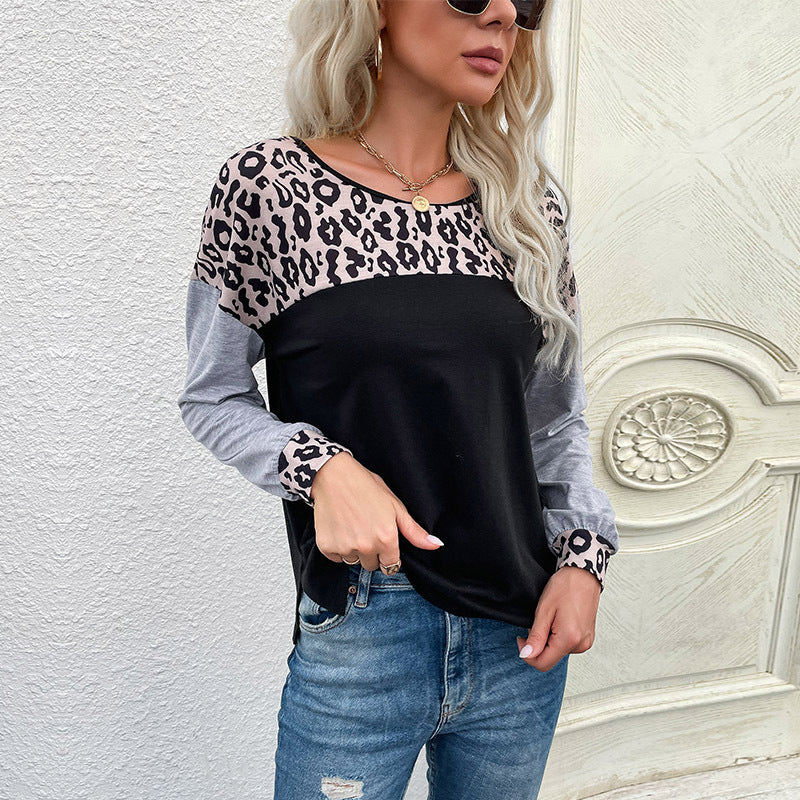 Damen Oberteil Animalprint Modern Eveloria