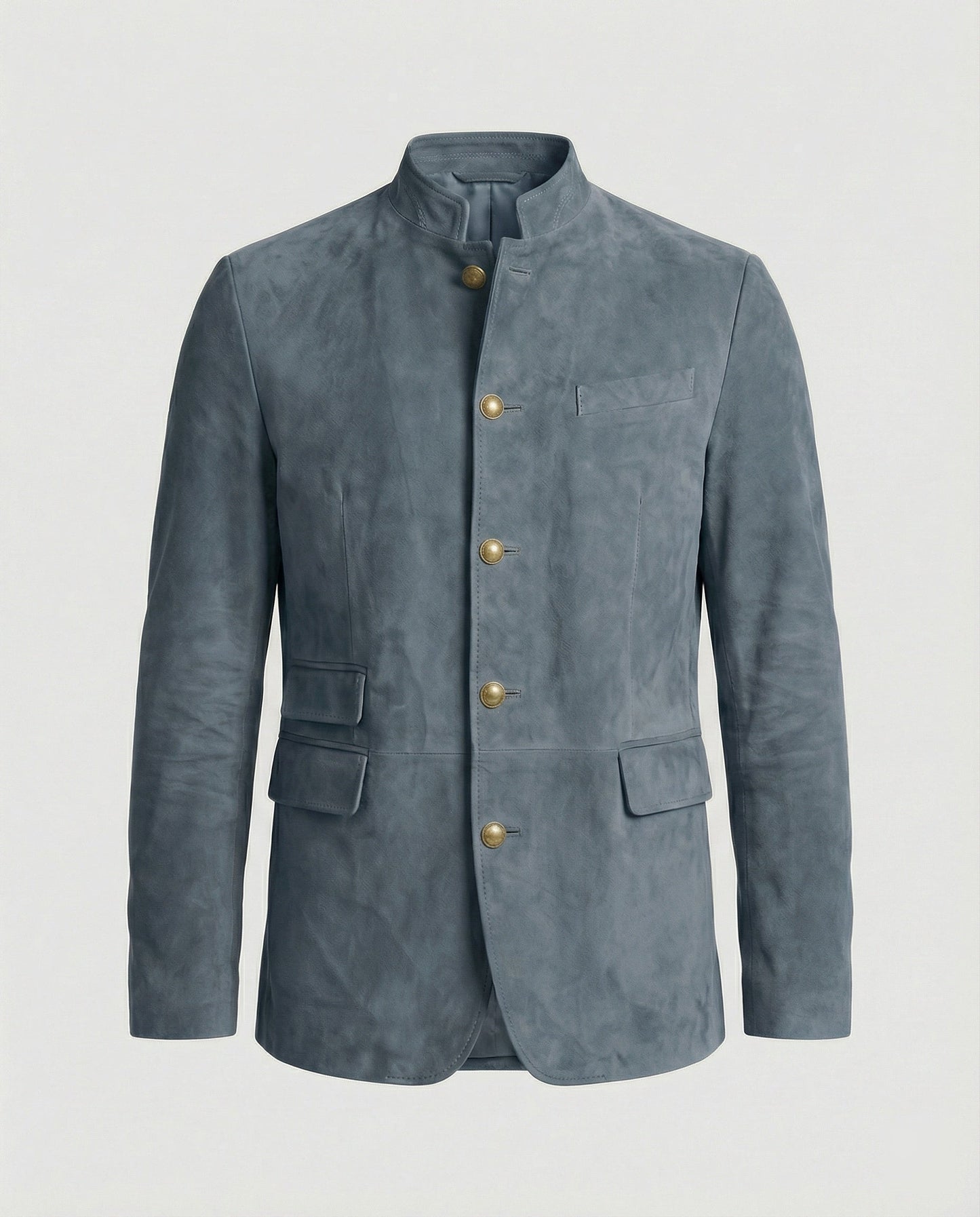 Herren Wildlederjacke Modern Leder Braun