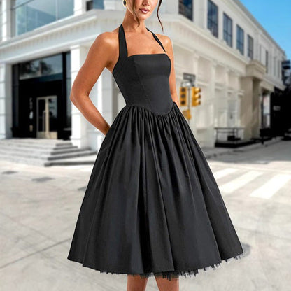 Damen Abschlussballkleid Schulterfrei Volumöser Rock Eveloria - Eveloria