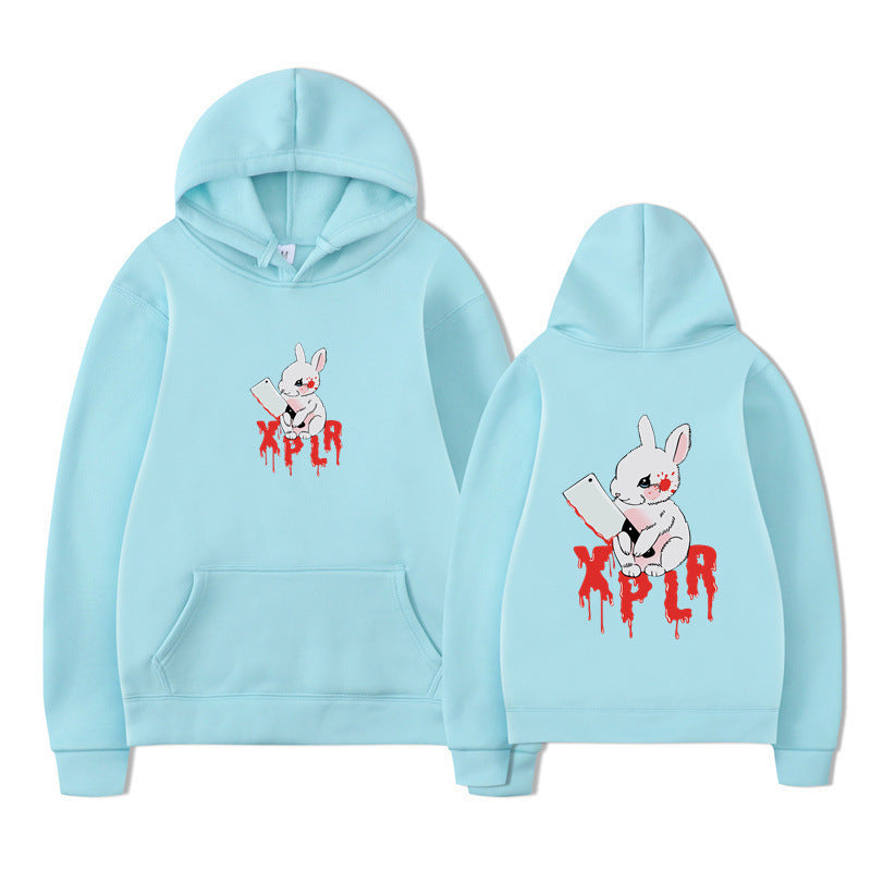 Damen Kapuzensweater Cartoon-Motiv Bequem Eveloria