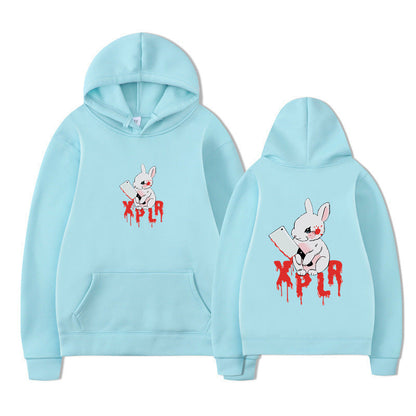 Damen Kapuzensweater Cartoon-Motiv Bequem Eveloria