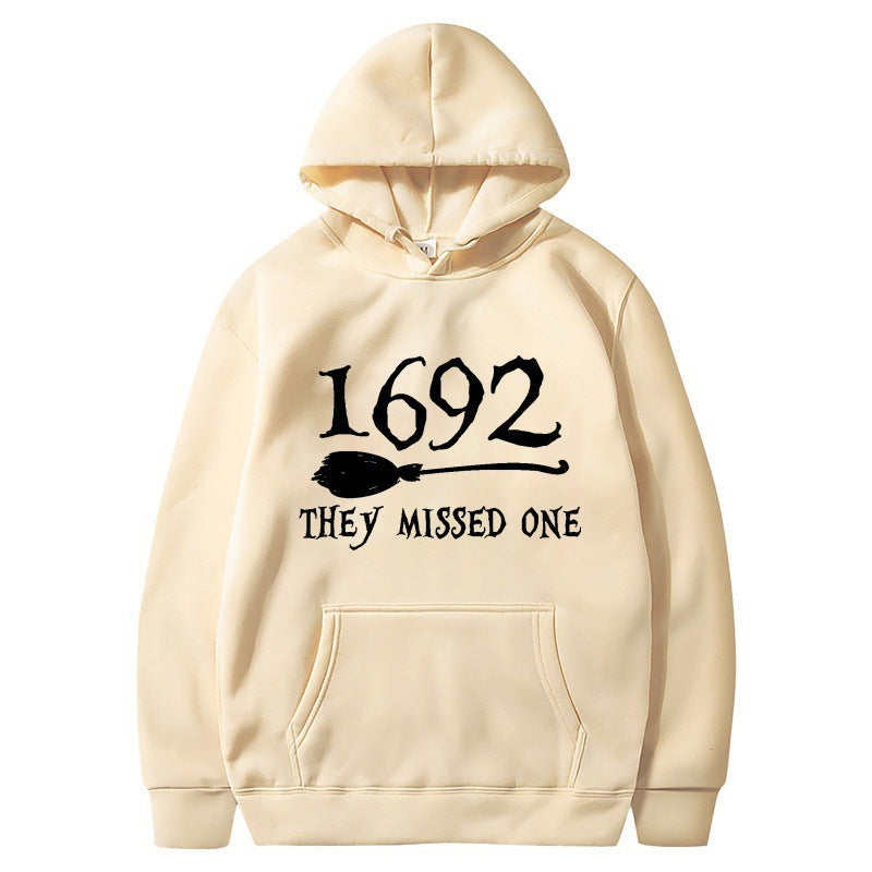 Damen Kapuzenpullover Halloween-Motiv locker Größe