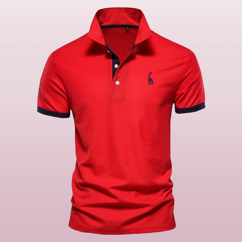 Eveloria Herren Polo Baumwolle Weiß