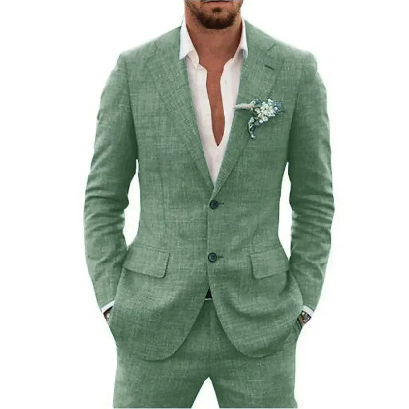 Herren Anzug Sommer Slim Fit