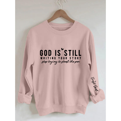 Damen Sweatshirt Weiches Material Inspirierender Schriftzug Eveloria