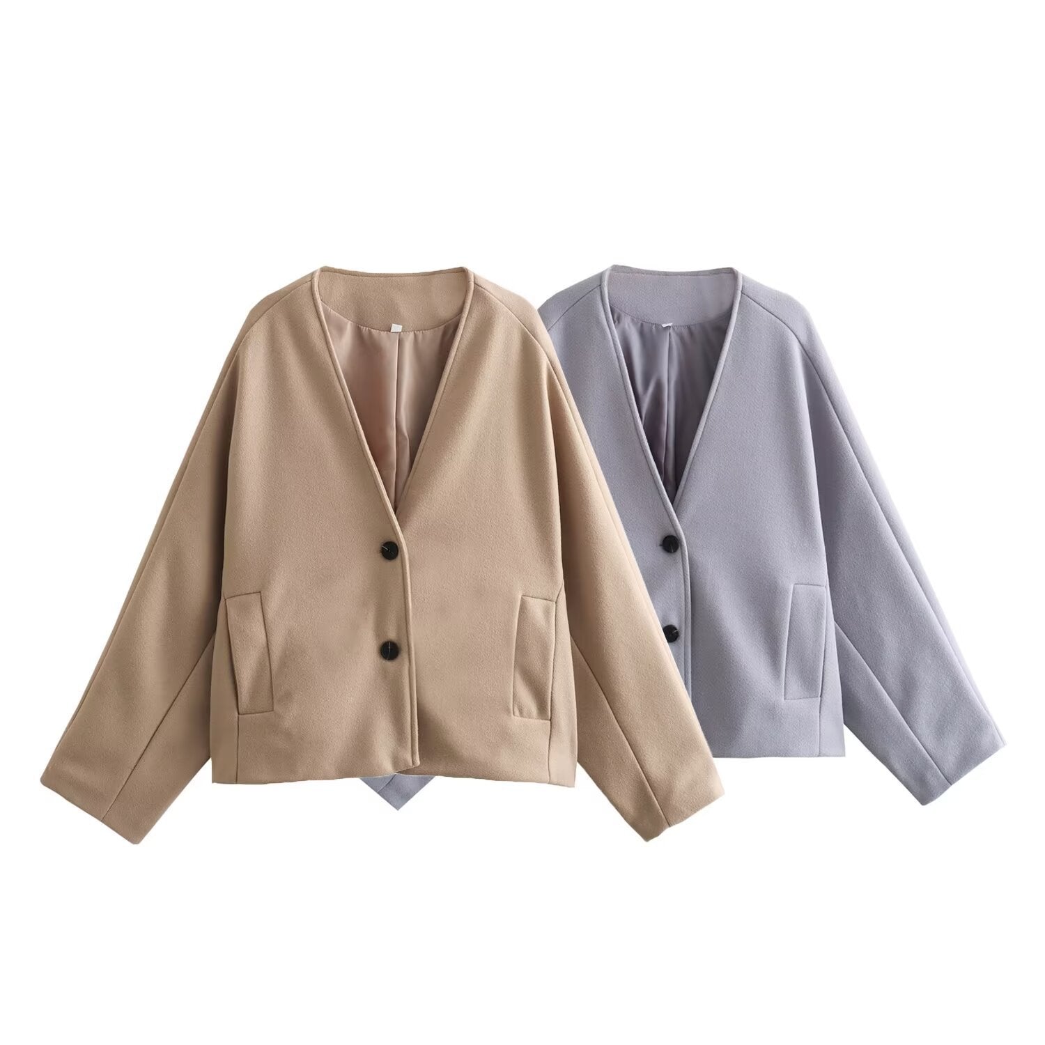 Damen Blazerjacke Lässig Schwarz Eveloria - Eveloria