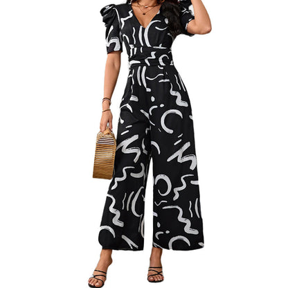 Damen Jumpsuit mit Grafik-Druck