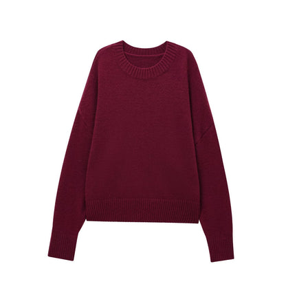 Damen Strickpullover Merinowolle Eveloria