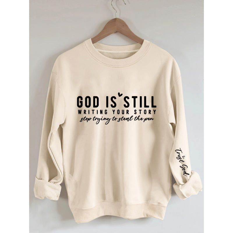 Damen Sweatshirt Weiches Material Inspirierender Schriftzug Eveloria