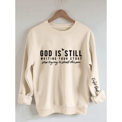 Damen Sweatshirt Weiches Material Inspirierender Schriftzug Eveloria