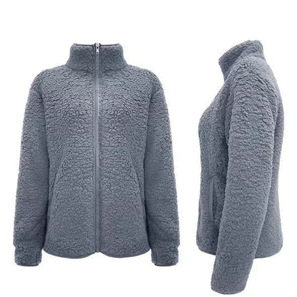 Damen Fleecejacke Weich Hochkragen Eveloria