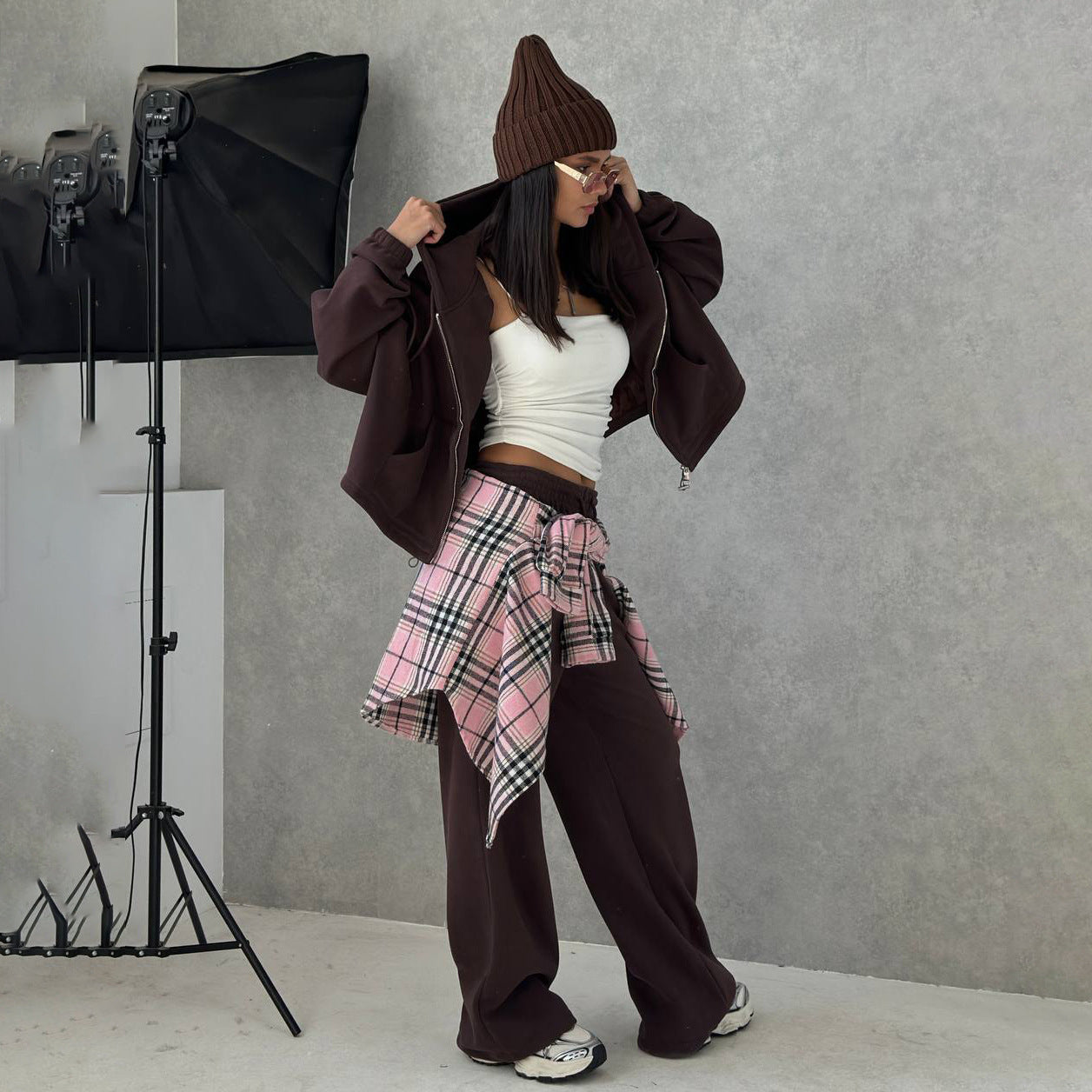 Damen Lounge-Outfit Weit Schnitt Eveloria