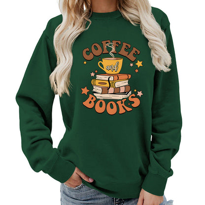 Damen Sweatshirt Kaffeebuch-Design Eveloria