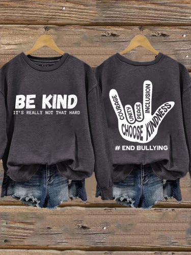 Damen Sweatshirt Positives Motiv Handbemalt Eveloria