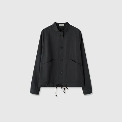 Damen Übergangsjacke mit Kapuze und verstellbarem Bund