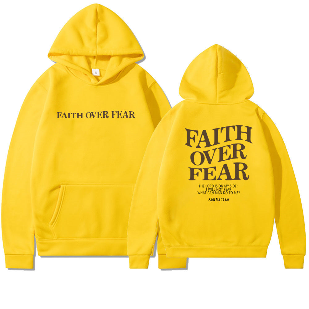 Damen Pullover mit Kapuze und Schriftzug aus hochwertigem Material