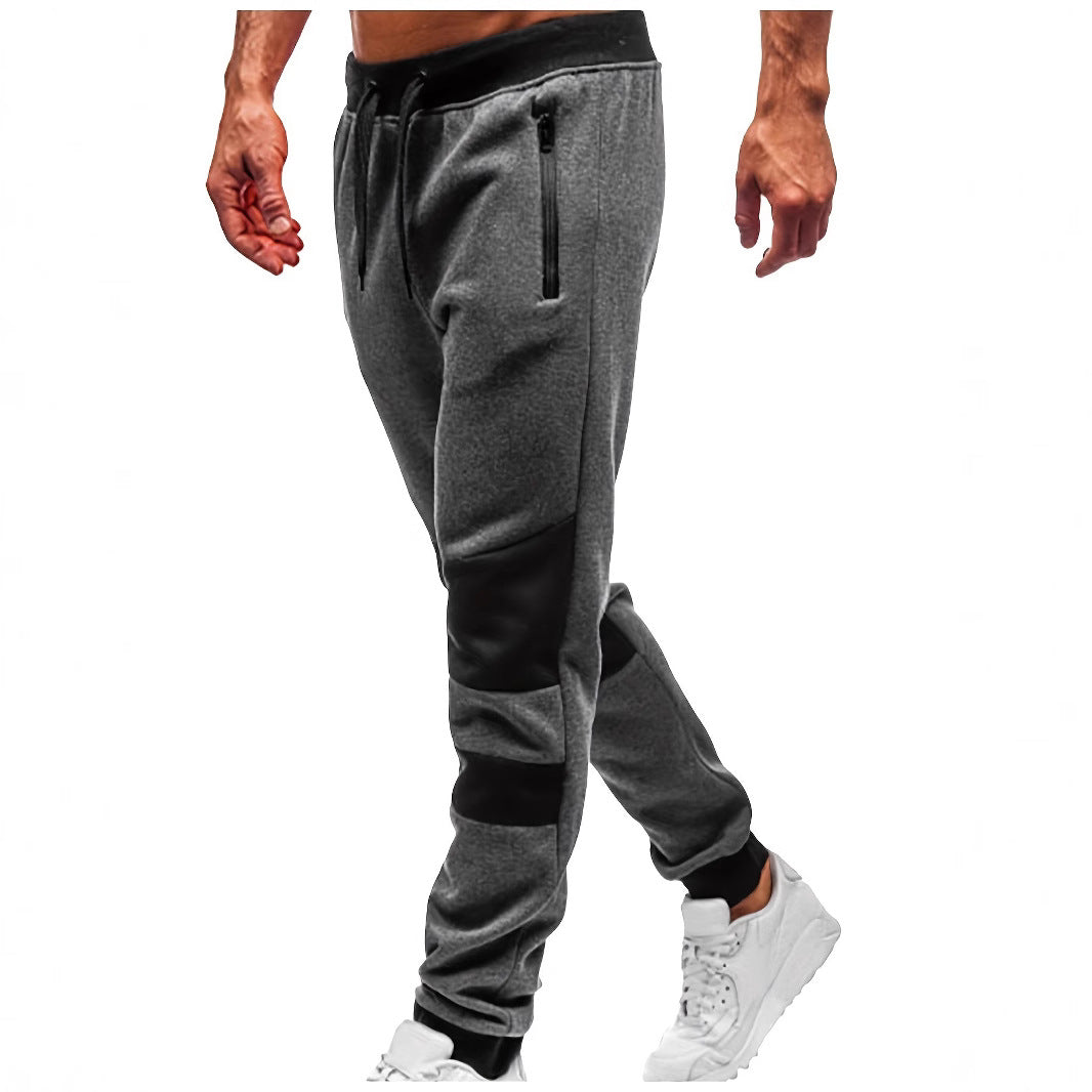 Herren Jogginghose Freizeithose Kordelzug Schwarz - Eveloria