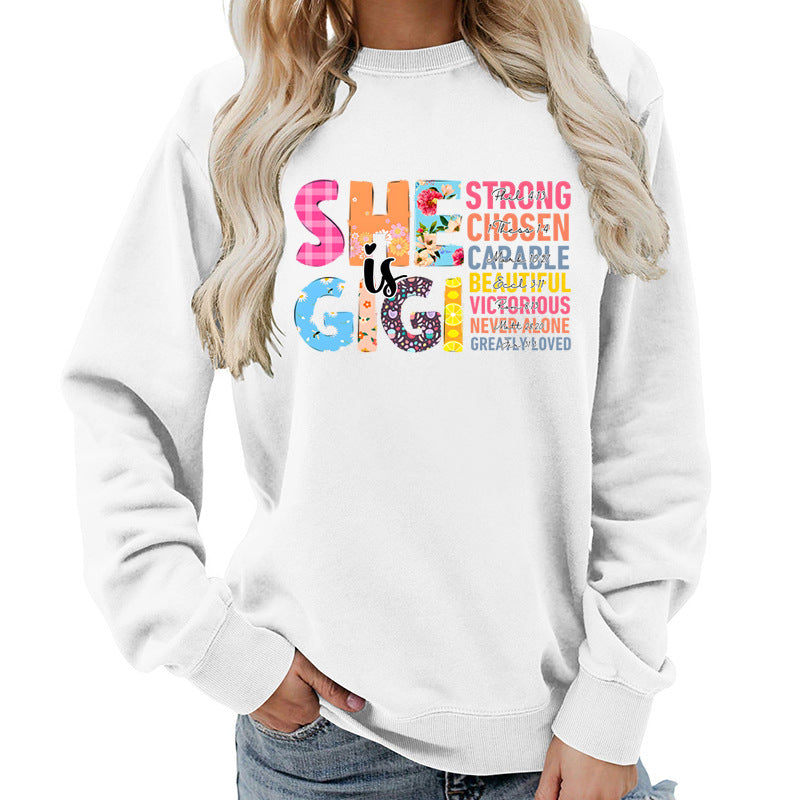 Damen Sweatshirt Inspirierendes Text-Design Eveloria
