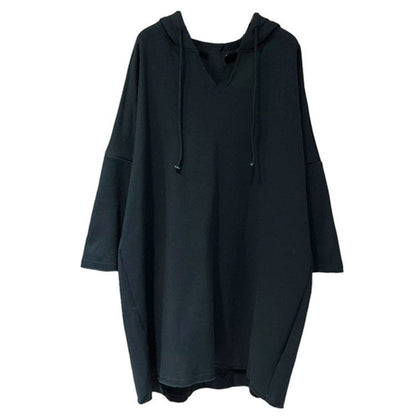Damen Hoodie-Kleid Großzügig Kapuze Eveloria