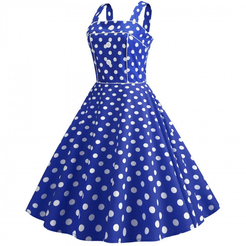 Damen Swingkleid Polka-Dots-Design Eveloria