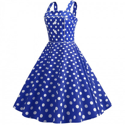 Damen Swingkleid Polka-Dots-Design Eveloria