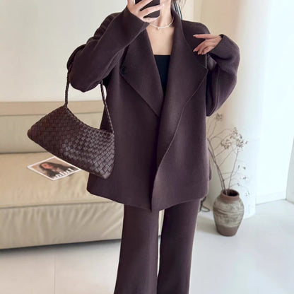 Damen Strickjacke Tailliert mit Gürtel Eveloria