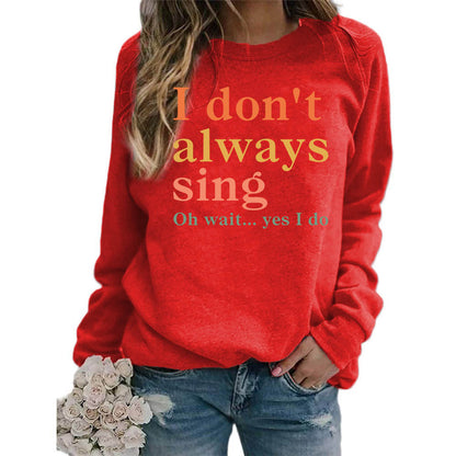 Damen Sweatshirt Bequem Mit Spruch Grau