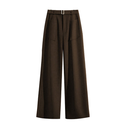 Damen Culotte Weit mit Gürtel und Taschen