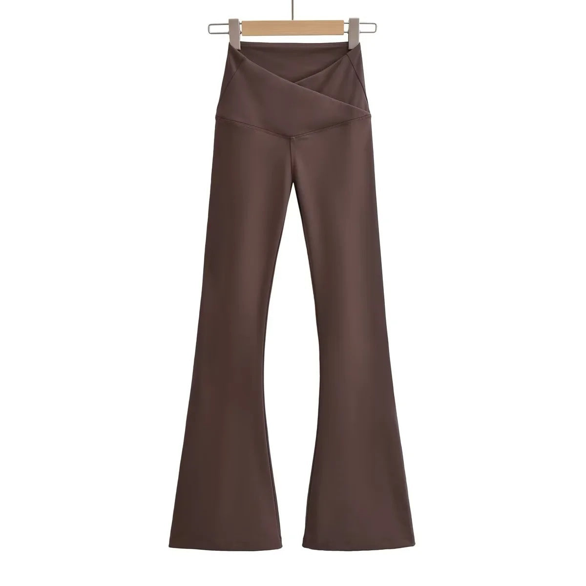 Damen Flared Leggings Hochtaillig Elegantes Design