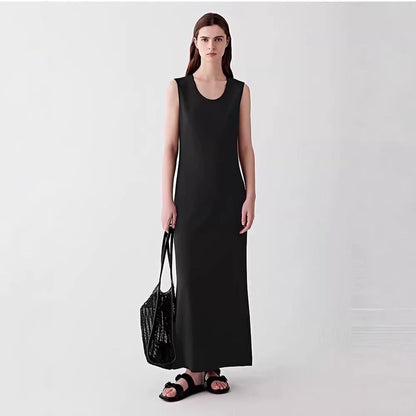 Damen Ärmelloses Maxikleid Eveloria Elegantes Design - Eveloria
