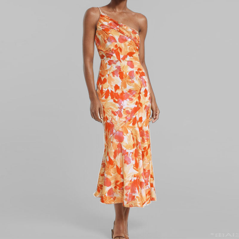 Damen Maxikleid Schulterfrei Elegantes Drapieren