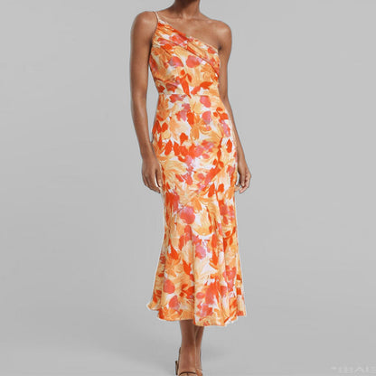 Damen Maxikleid Schulterfrei Elegantes Drapieren