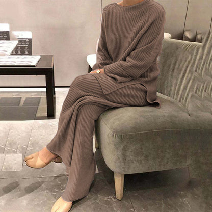 Damen Strickensemble Weit Schnitt Eveloria