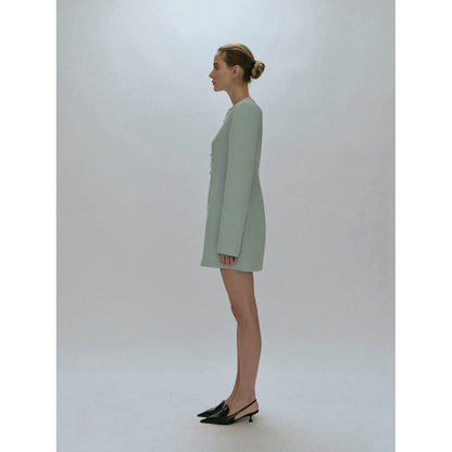 Damen Blazer Elegant Knopfleiste Eveloria