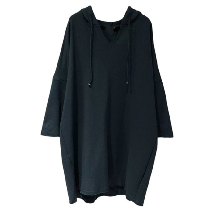 Damen Hoodie-Kleid Großzügig Kapuze Eveloria