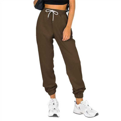 Damen Sweatpants Elastischer Bund Kordelzug Eveloria