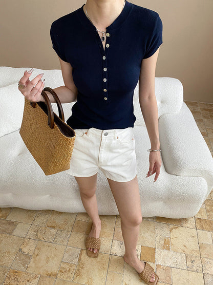 Damen Leinenhose Bequem Weit Schnitt Beige