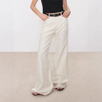 Damen High-Waist Jeans Weit Eveloria