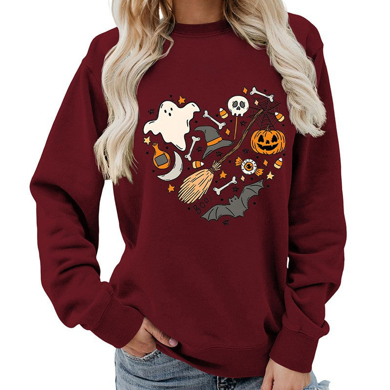 Damen Halloween Sweatshirt Eveloria Kreatives Motiv